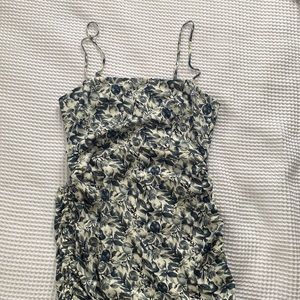 Side cinched ruched mini dress